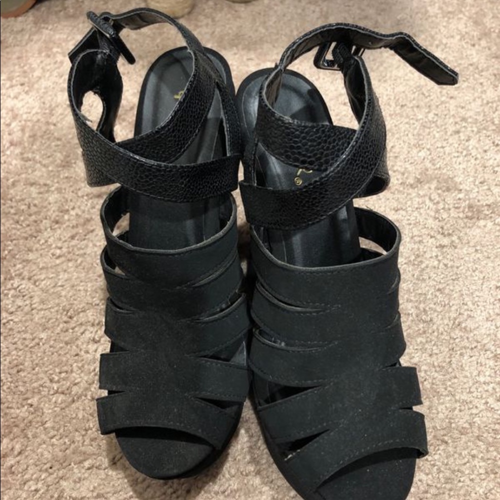 Women’s Black Wedges - Size 7.5